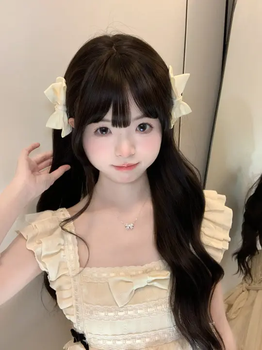 かわいい立体リボンヘアクリップ【サイドクリップ・スウィートスタイル・写真撮影用】