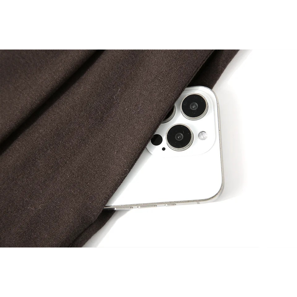 韓国風デザインの落ち感のあるワイドレッグパンツ【秋冬用・体型カバー・フィット】