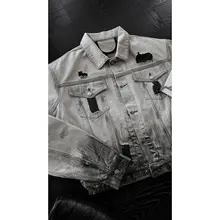 重厚感のあるウォッシュ加工デニムジャケット【グラデーション・カジュアル・ジャケットとパンツ】（セットアップ対応）