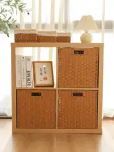 シンプルな北欧風収納バスケット【合成籐・収納ボックス・雑貨整理用】