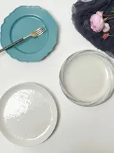 シンプルでおしゃれな陶器の朝食用プレート【フルーツやステーキに最適】