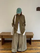 レトロチェック柄シャツ【春夏用・長袖・ルーズフィット・カジュアル】