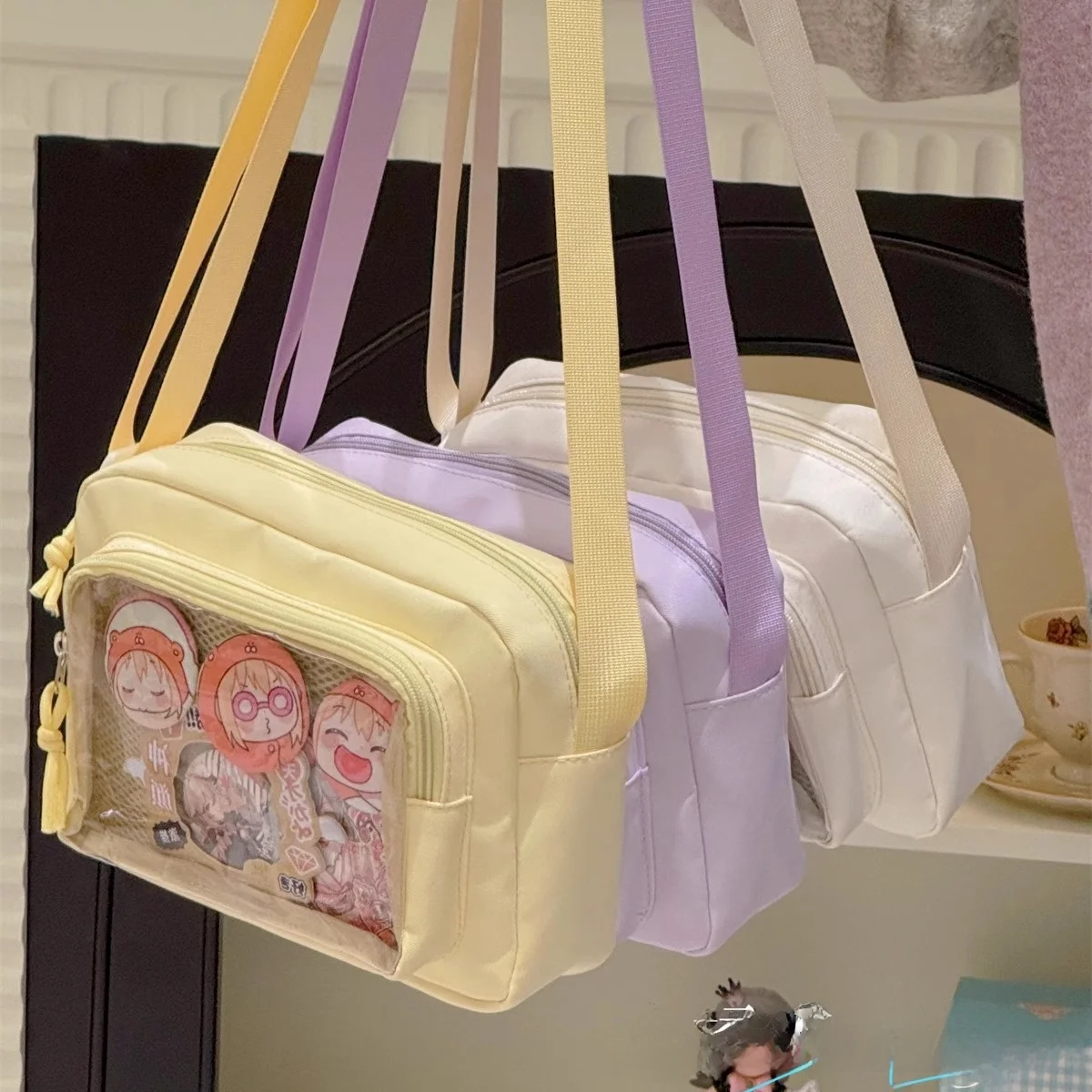 A4が入るバッグ おしゃれで軽い おすすめ：  透明ショルダーバッグ【日系学院スタイル】