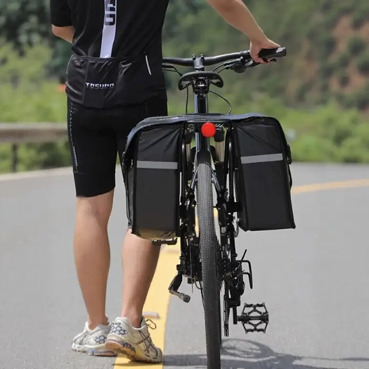 防水自転車後部バッグ【大容量・旅行用・サイクリングギア】