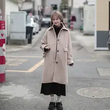 黒色ウール混素材 ハイウエストAラインスカート【秋冬用・小柄対応・レトロスタイル】