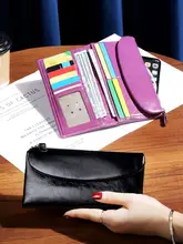 高級感溢れる牛革製長財布【収納力抜群・スマホ収納可】