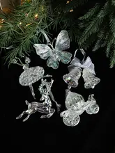 クリスマス透明アクリルベルバタフライタワー飾り【クリスマスツリー用・装飾品】