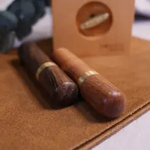刺繍用針ケース【携帯型・竹製・真鍮装飾】