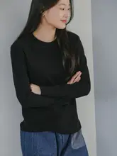 オリジナル綿100%長袖Tシャツ【シンプルデザイン・ラウンドネック・ペルーコットン】