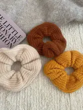 秋冬用 毛糸の大腸圈【ラクダデザイン・クマの毛糸ヘアゴム】