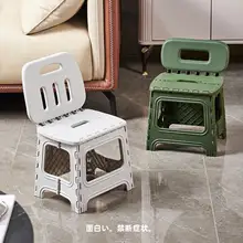 アウトドア用 折りたたみ椅子【子供用・家庭用・プラスチック製・背もたれ付き】