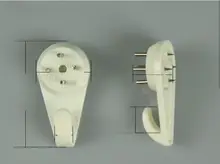 隠れた痕跡のない釘 アートフレーム用壁掛けフック【小型・強化型】