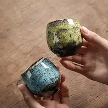 変化釉陶器製 茶碗【茶道具・家用・一人用・ギフトボックス付き】