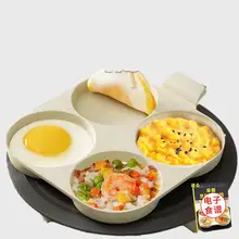 スーボール ベビー向け調理鍋【4穴・朝食用・卵焼き・ハンバーガー調理・フライパン・ノンスティック】