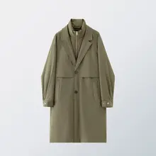 高級感ある中長丈のダウンコート【デザイナー風・白鹅绒・男性用】