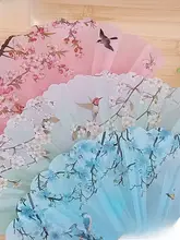 中国風ダンス扇子【子供用・プラスチック製・携帯に便利】