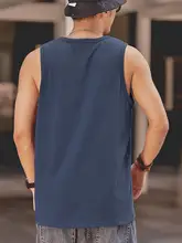 シンプルな無地デザインのメンズノースリーブTシャツ【夏用・アウトドア・カジュアル】