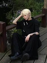 国風デザイン 短袖Tシャツ【立襟・盤扣・夏用・カジュアル】