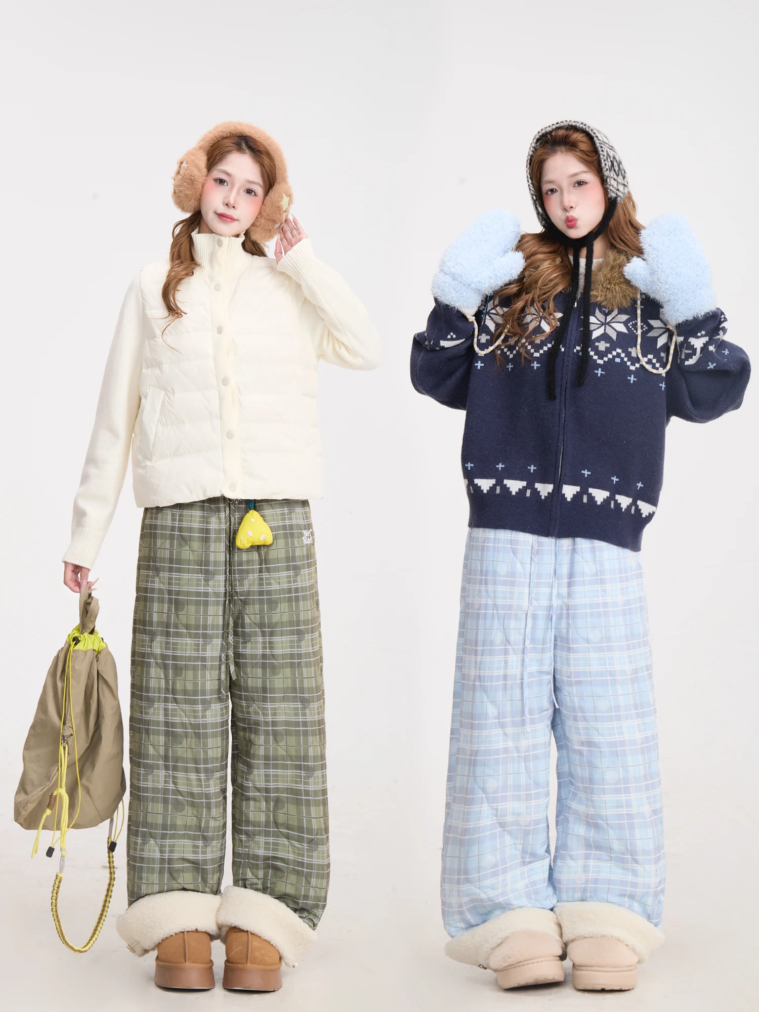 冬用チェック柄厚手コットンパンツ：ヴィンテージ風ストレートレッグの保温性と着心地を徹底解説