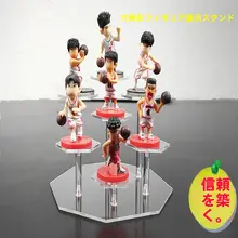 アクリル製六角形フィギュア展示スタンド【香水・スキンケア・ジュエリー収納用】