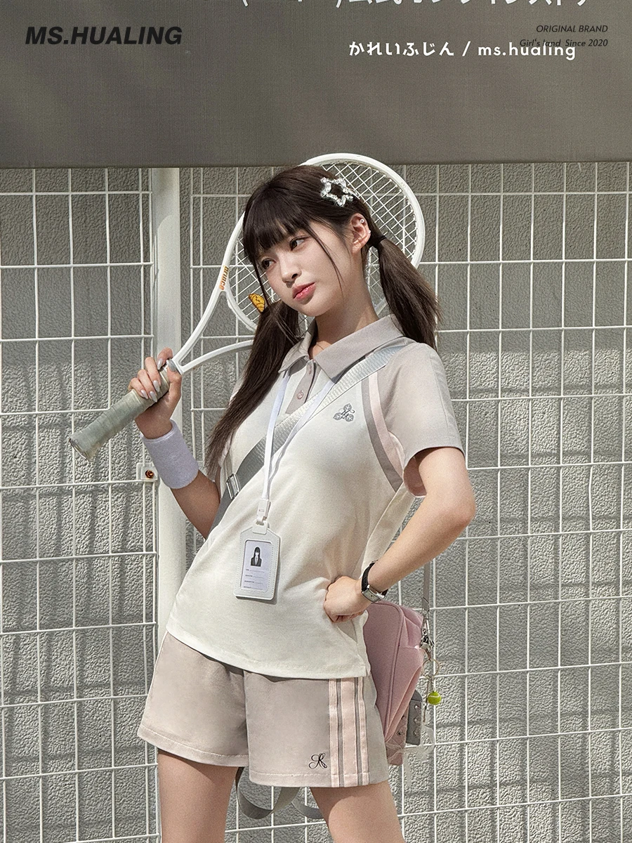 体育祭 コーデ おすすめ：オリジナルJK制服体操服【夏用・ポロ襟・短袖・カジュアル】（セットアップ対応）