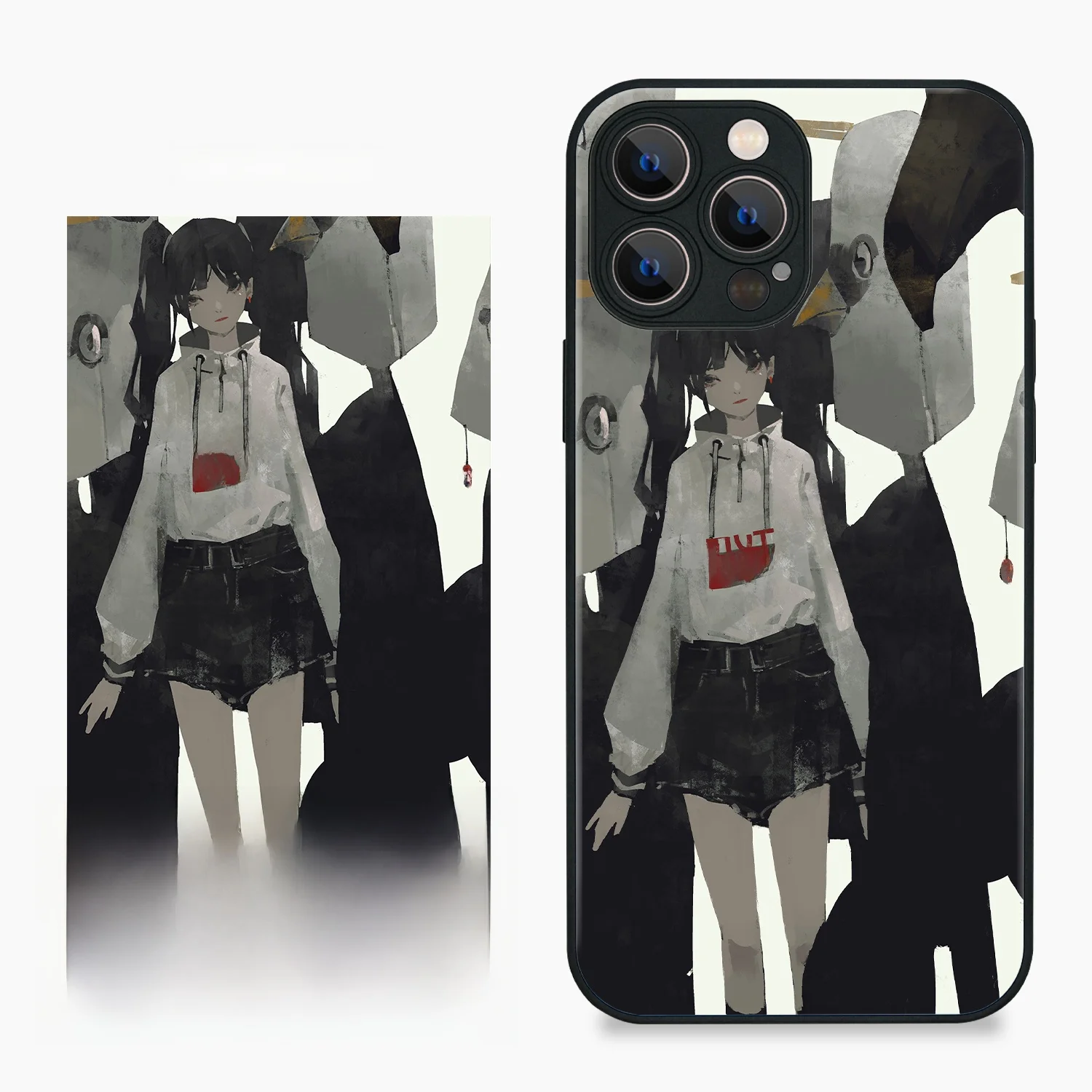 イラストレーターとのコラボスマホケース：9397号列车のアートデザインが特徴