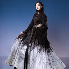 夏用提花生地【黒金・白金・漢服用・馬面スカート素材】
