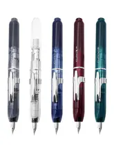 プレス式スチールペン【書道練習用・ビジネスギフト・半透明デザイン】