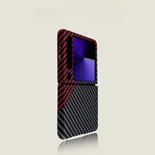 華為Pura X対応 カーボンファイバー風スマホケース【黒と銀のデザイン・ハードシェル・衝撃吸収】