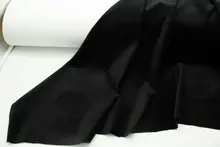 黒の天鹅绒平绒全棉ストレッチ生地【スーツデザイン用】