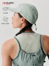 キャップ ユニセックス 吸湿速乾 抗菌 通気性 ベンチレーション アウトドア トレッキング 「POLARTEC」