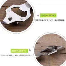 多機能ステンレス製ビールオープナー【缶切り・栓抜き・方便グッズ】