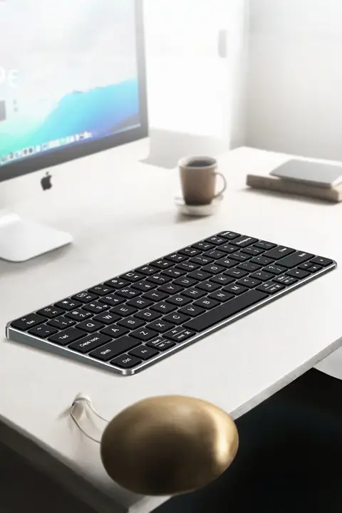ワイヤレスBluetoothキーボード＆マウス【静音・携帯型・多機能】（セットアップ対応）