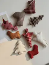 ファブリックオーナメント クリスマス 鹿 デザイン ハンドメイド 卓上ディスプレイ DIY ツリー インテリア