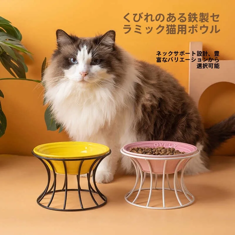 陶製ペット用猫食器：撥水・防倒れ設計と高台タイプの実用性解析