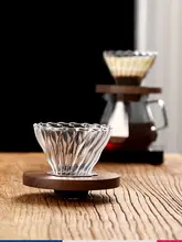 Bincoo 手動コーヒーポット ガラスフィルター付きコーヒー抽出セット【家庭用・シェア用】