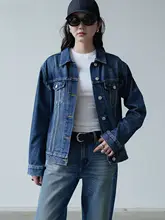 DD DENIM ヴィンテージ風デニムジャケット【秋季・ルーズフィット・微落肩】