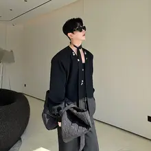 テーラードジャケット メンズ ノーカラー パッド入り リブカフス クリーンフィット きれいめ 春物 アウター