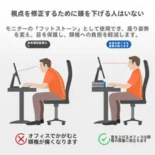 昇降スタンド モニター オフィスデスク 机 収納 シェルフ