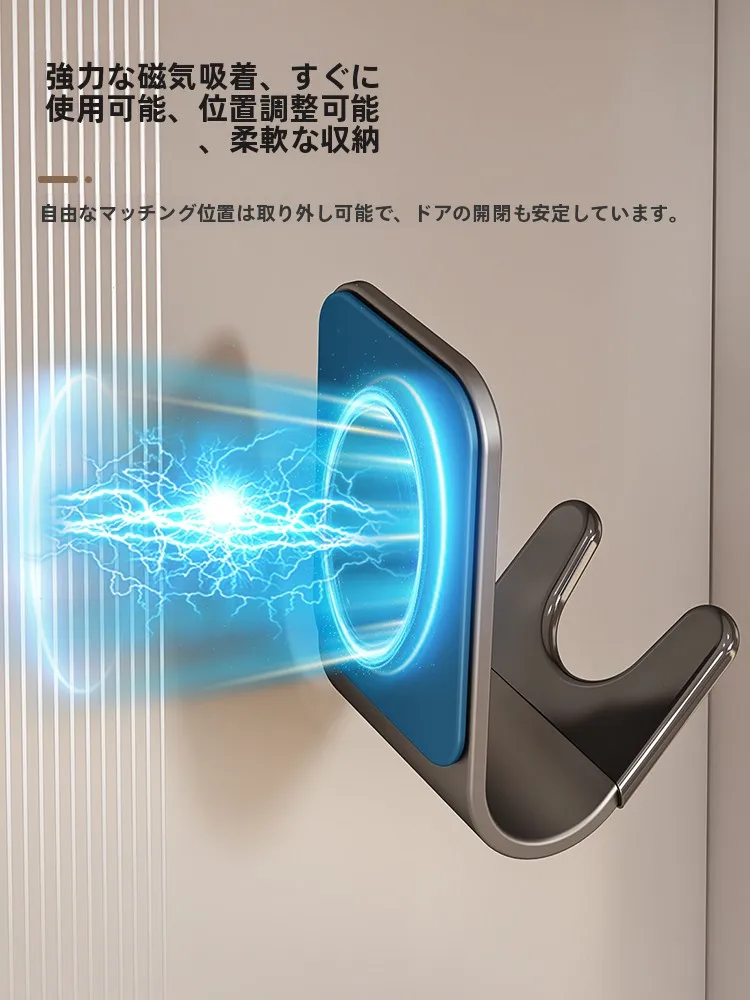 マグネット式ヘルメットホルダー：穴あけ不要で安全に収納する壁掛けハンガーの実用性