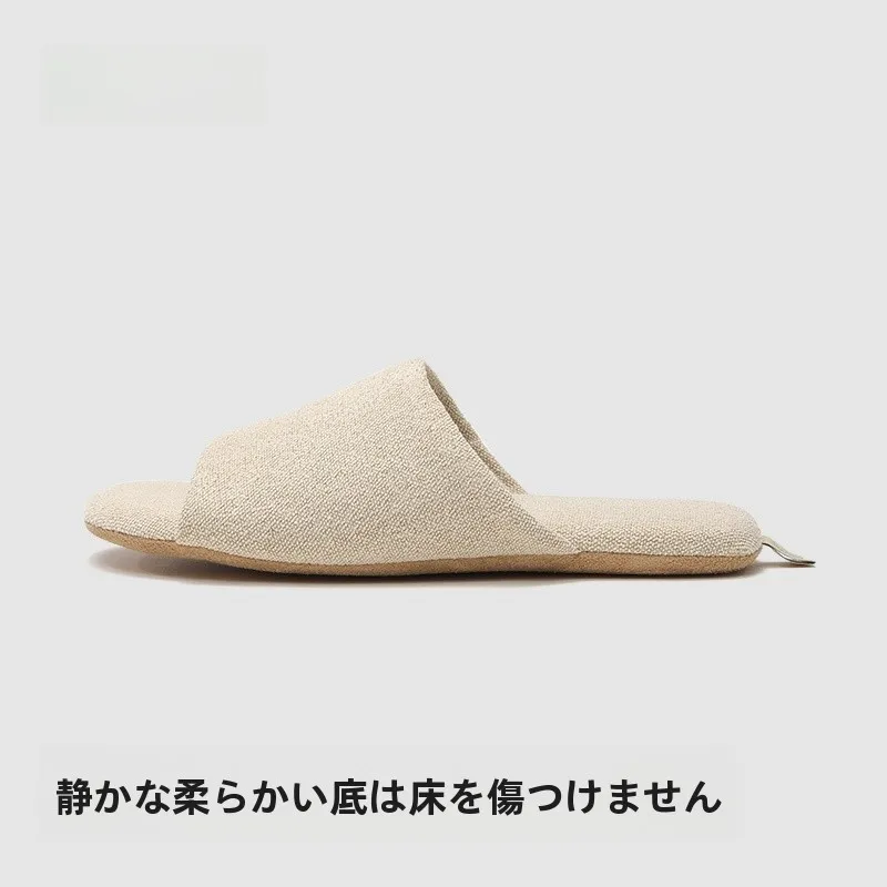 キッチン スリッパ おすすめモデル：静音デザインの室内スリッパ【コットンリネン・柔らかいソール・通気性・オフィス用】