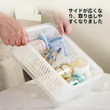 赤ちゃん用哺乳瓶洗浄用高温消毒水切りバスケット【食品グレード・収納ボックス・搾乳器用】