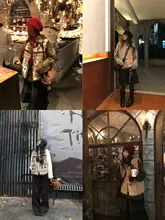 フェアアイル両面着用ラムウールファブリックベスト