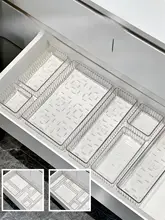 アクリル 収納ケース 仕切り付き 引き出し 化粧台 ドレッサー デスク コスメ スキンケア メイクブラシ 整理 透明