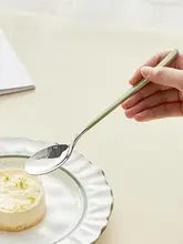 CAROTE ロングスプーン ステンレス製 食品グレード 韓国風 おしゃれ スイカ ヨーグルト 家庭用 マイスプーン