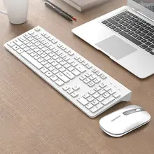 ワイヤレスキーボードマウスセット ノートパソコンデスクトップビジネスオフィス用 静音メカニカルタッチ ポータブル