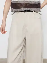 夏用テンセル素材ワイドパンツ【レトロスタイル・通勤・フィット】