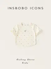 女の子用長袖Tシャツ【ドット柄・秋用・可愛いデザイン】
