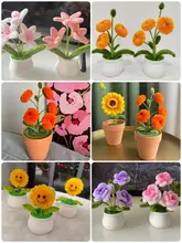 手作りミニ観葉植物鉢【ホワイト・陶器風・車用・耐衝撃・フェイク芝生付き】
