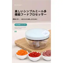 手動で使える蒜捏造器【コンパクト・ミンチ機能付き】